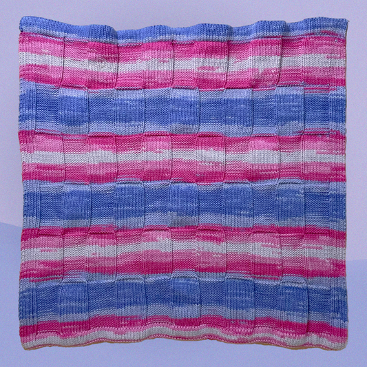 El Yapımı Batik Desenli Örgü Bandana