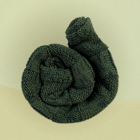 El Yapımı Haki Örgü Bandana