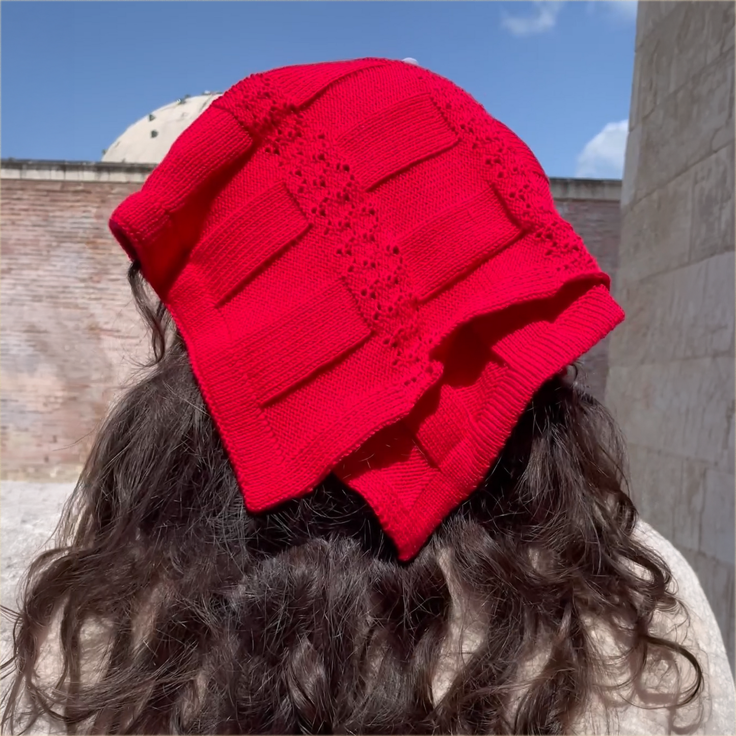 El Yapımı Ajurlu Örgü Bandana | Baharlık