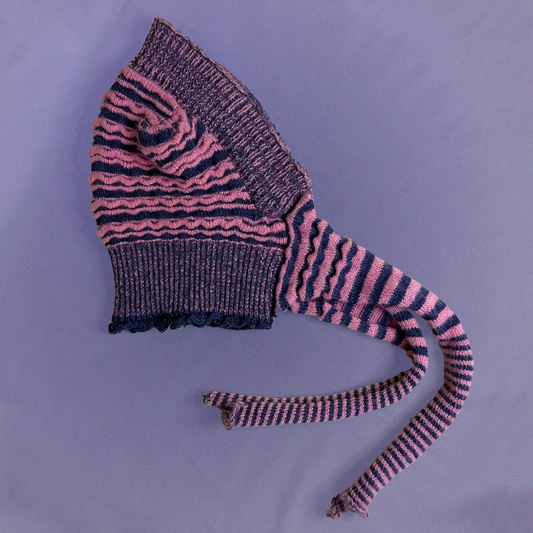 El Yapımı Dalga Desenli Balaklava