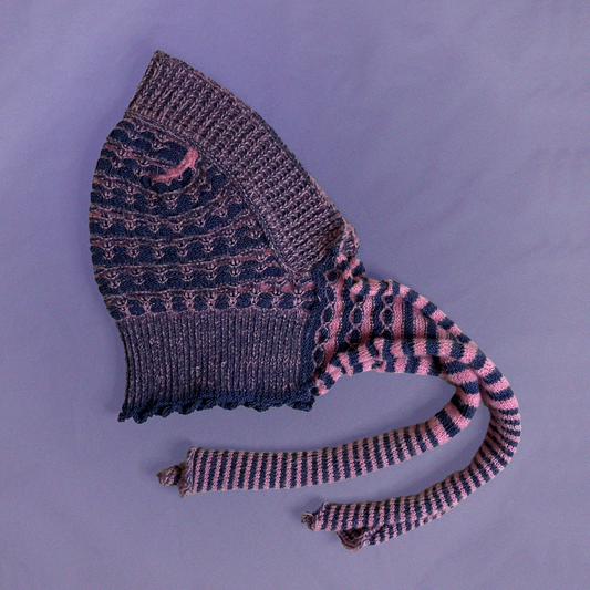 El Yapımı Dalga Desenli Balaklava