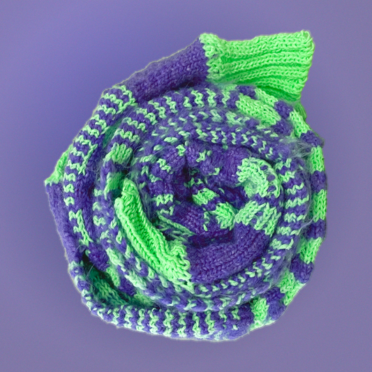 El Yapımı Etnik Desenli Atkılı Balaklava